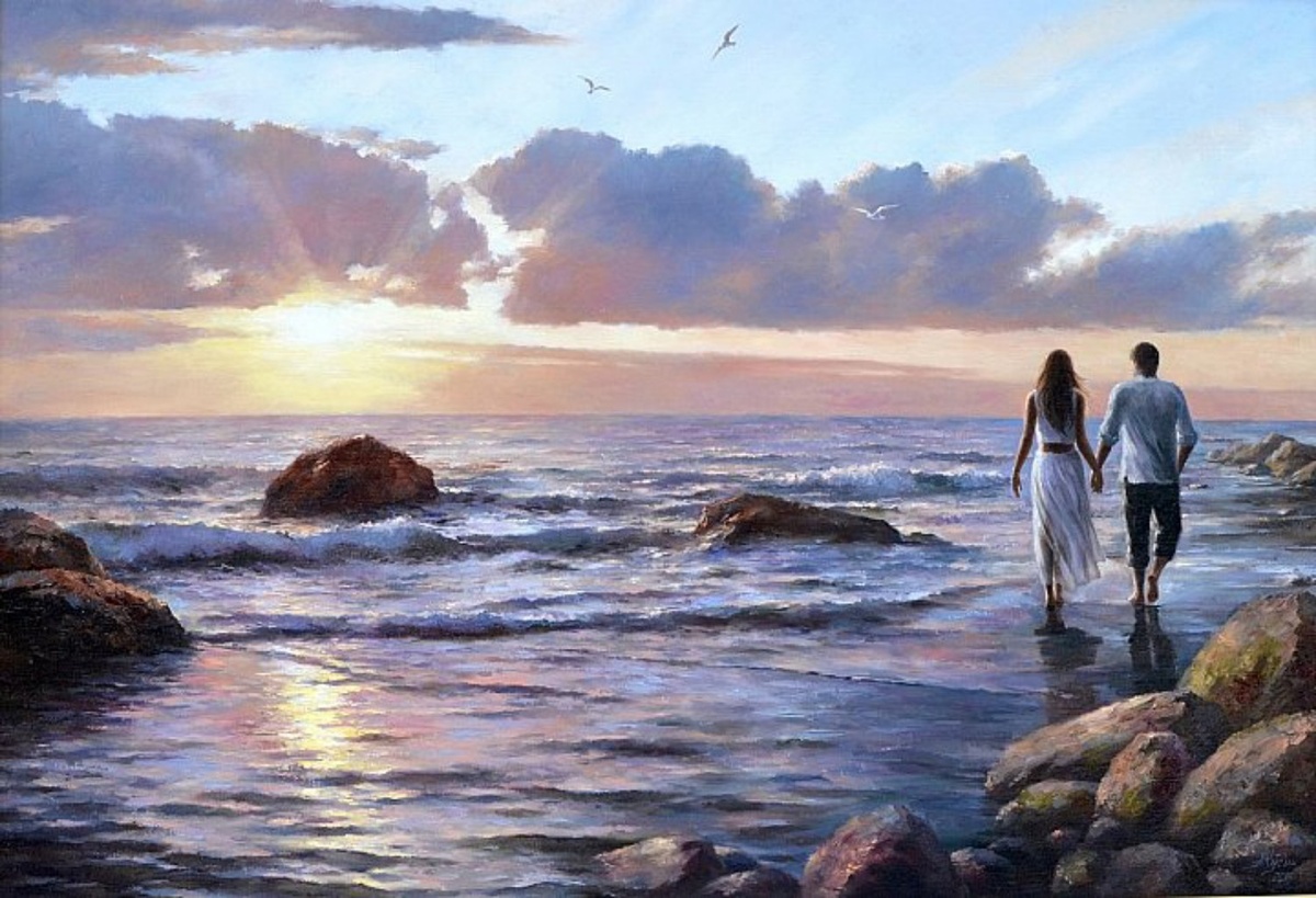 А.Кудин. Море. Двое. Из открытых источников.