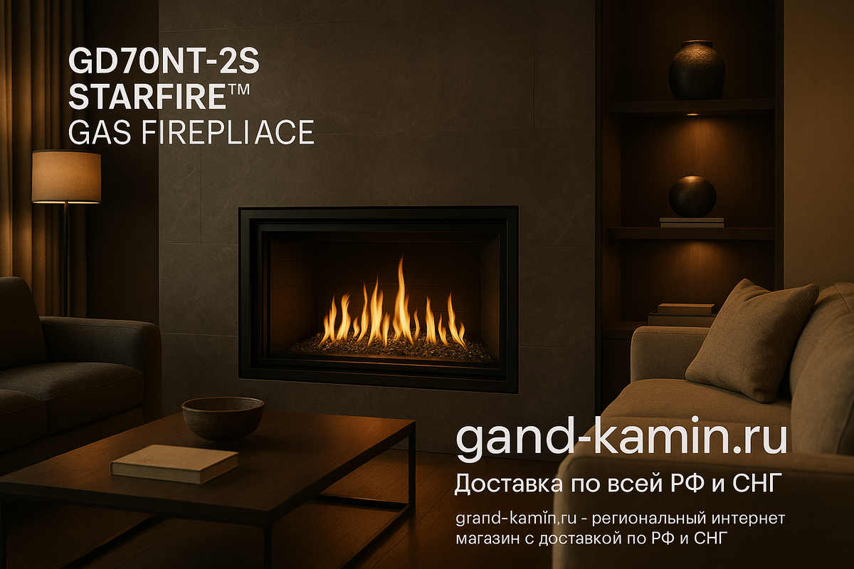    Как газовый камин GD70NT-2S Starfire TM может преобразить ваш дом в уютную сказку зимой Kamin