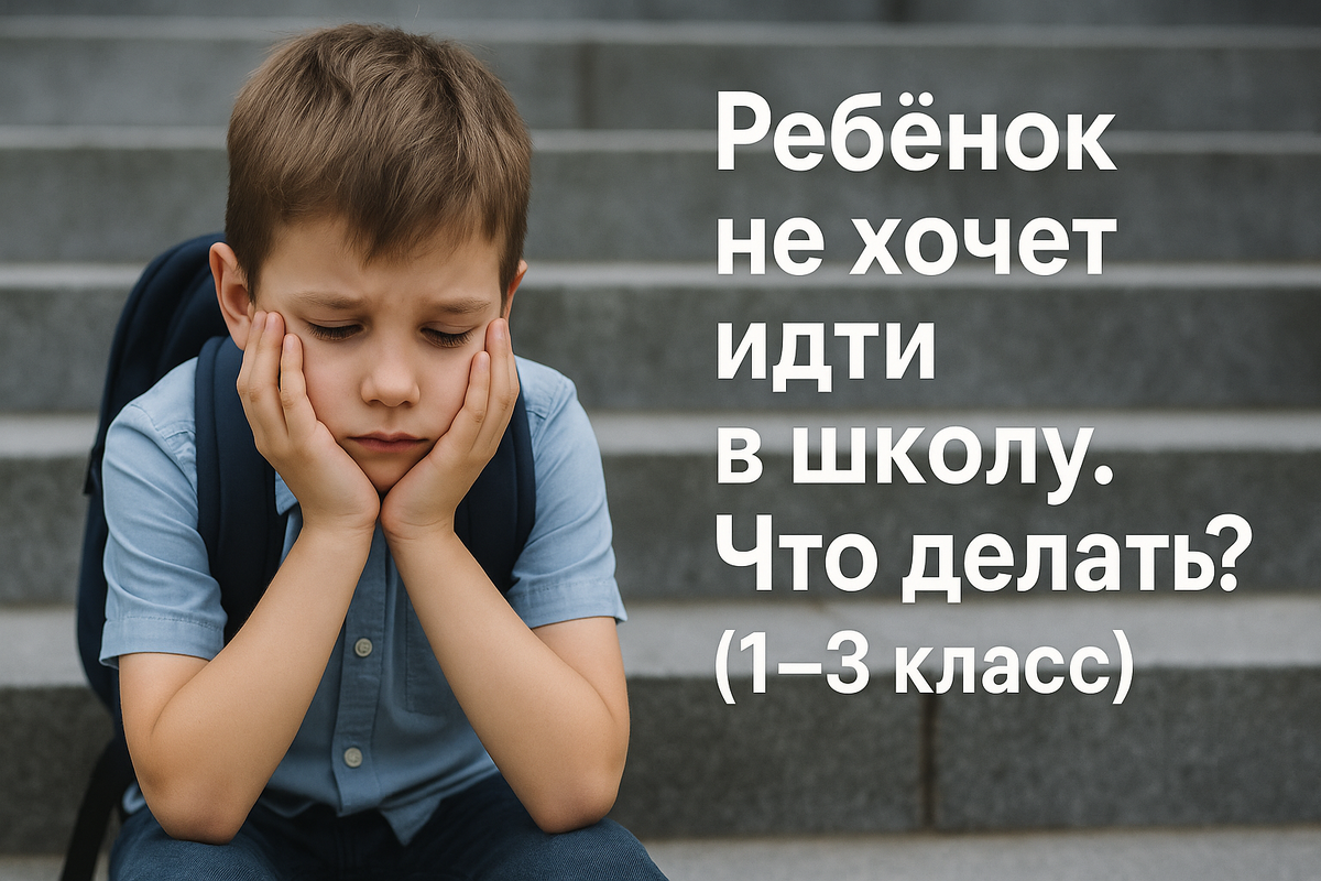 Ребёнок не хочет идти в школу. Что делать? (1–3 классы)