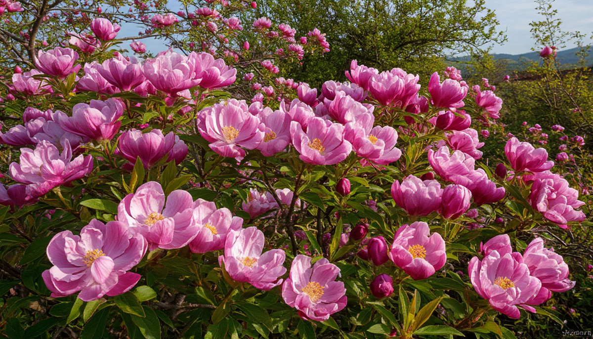 Пион молочноцветковый nymphe