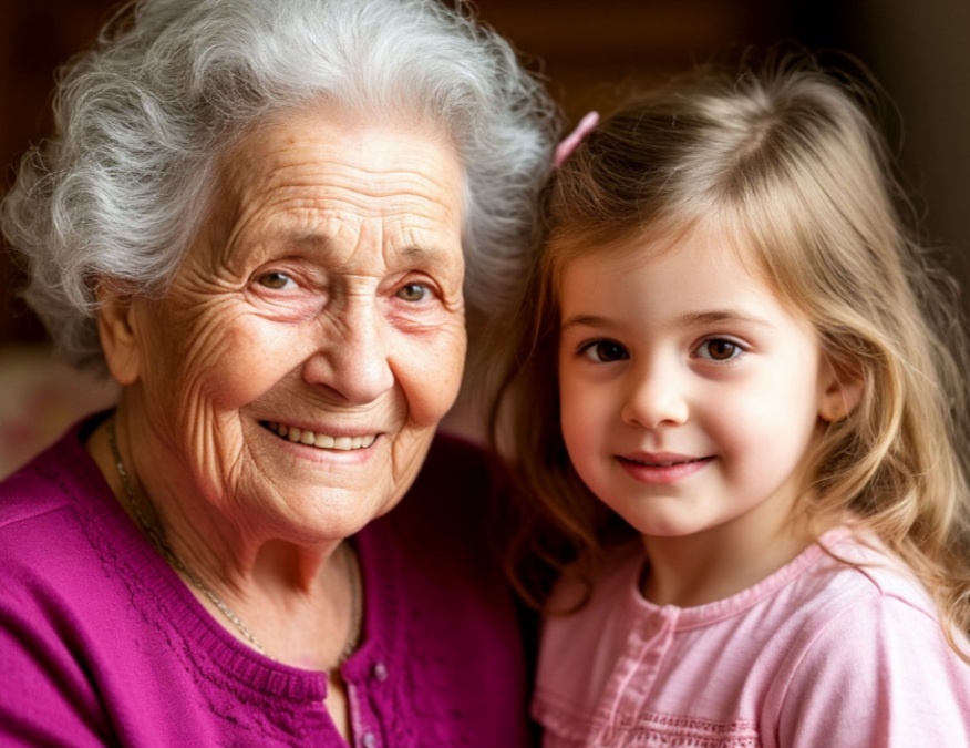 She is visiting her grandmother now. Она сейчас навещает свою бабушку.