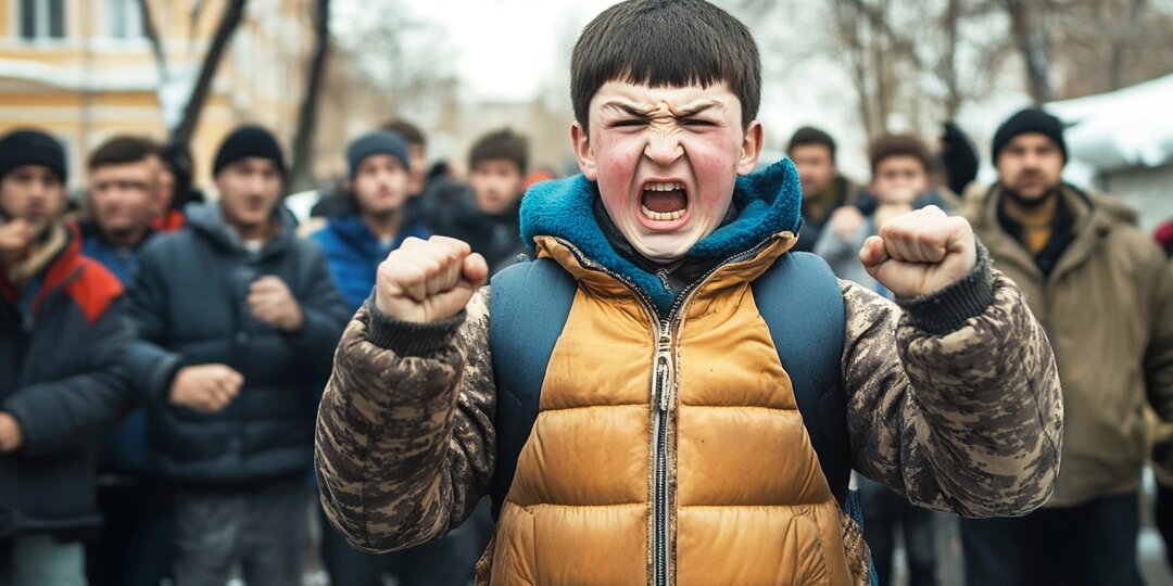 Народный сход после выходки "кавказцев": У школы после избиения мальчика бунтуют родители