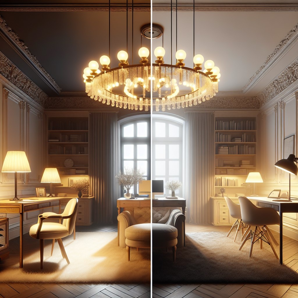 влияние освещения на интерьер
как свет влияет на восприятие комнаты
типы освещения в интерьере
цветовая температура света
