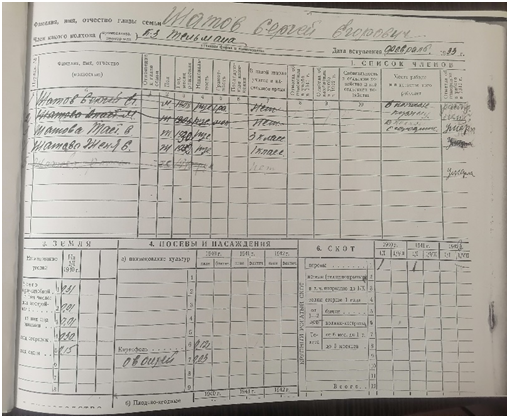 Похпзяйственная книга с.Барышье