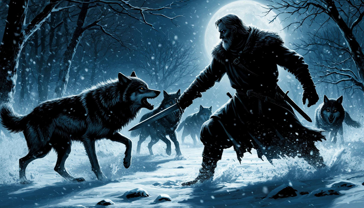 Вот еще одна тень, отделившись от зловещего хоровода смерти, кинулась к нему