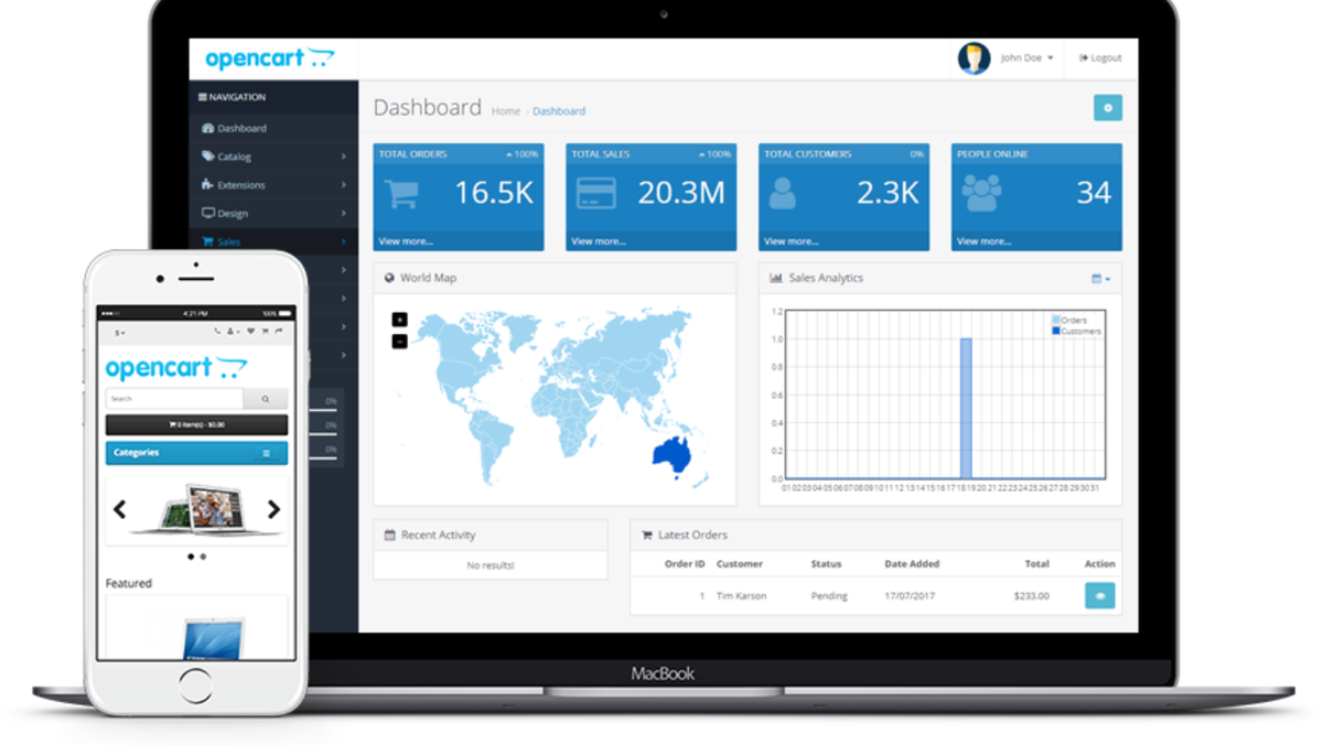 Введение в OpenCart