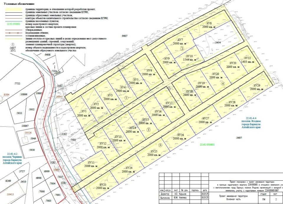    Схема межевания участков для малоэтажного строительства. Источник: "Агростройинвест"