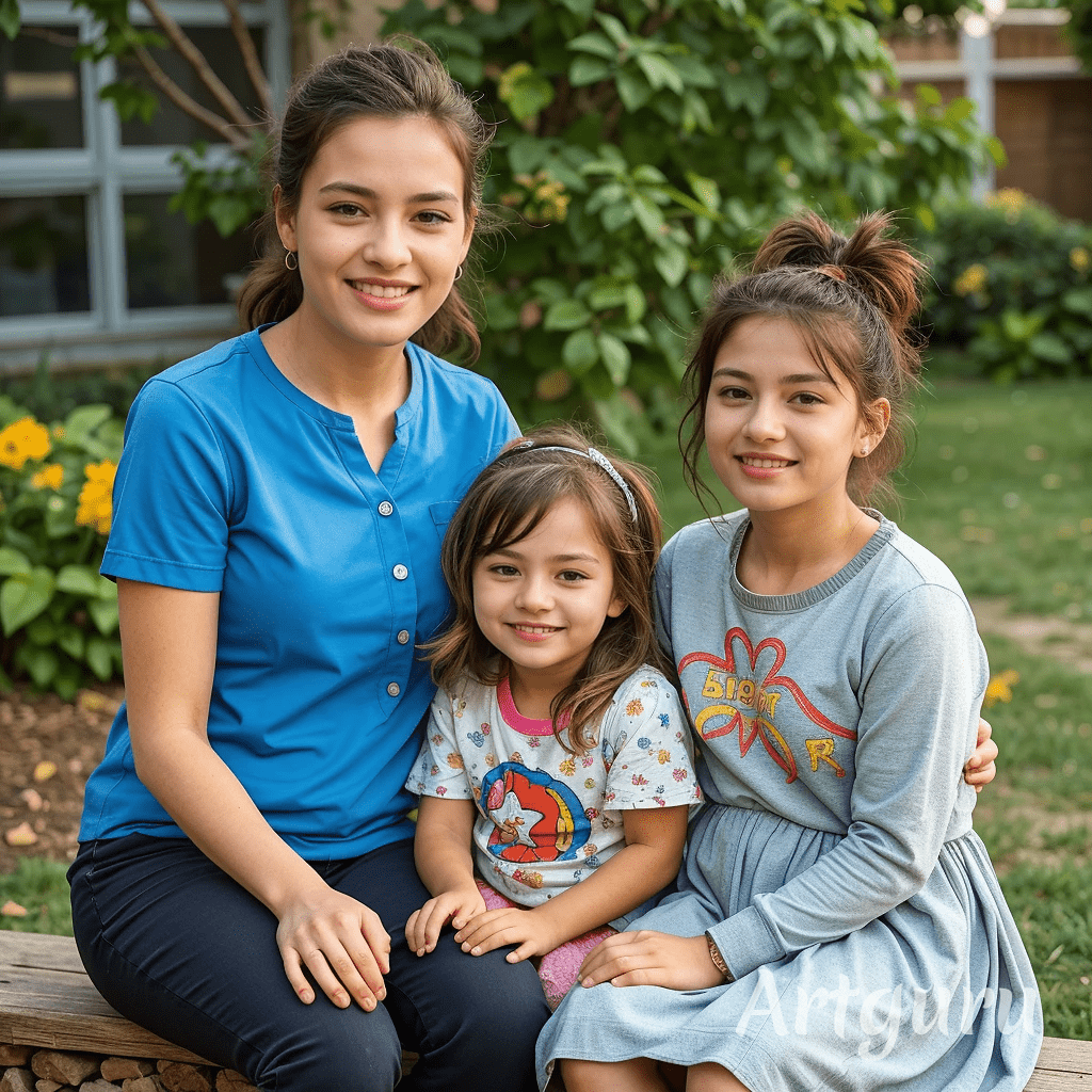 Это по мнению ИИ счастливый начинающий логопед с детьми.