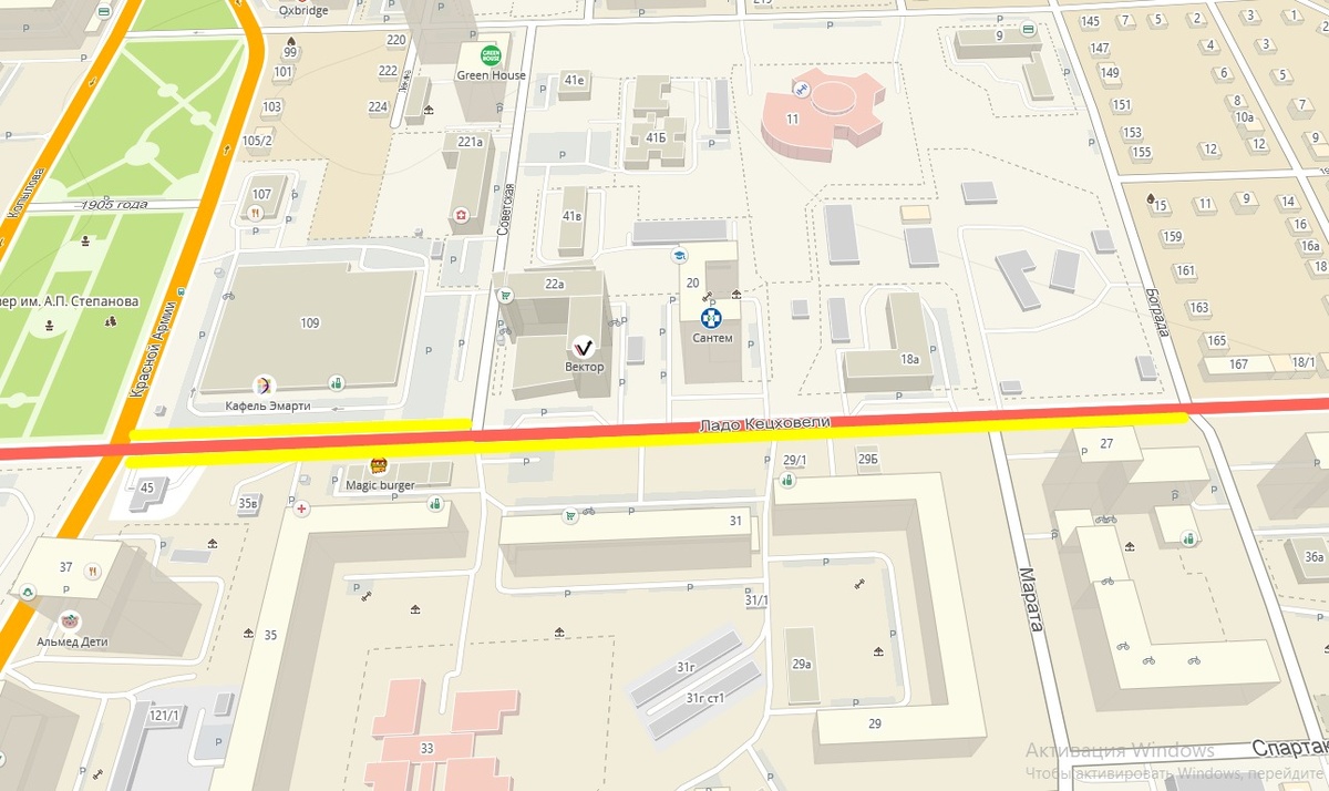     В Красноярске навсегда запретят остановку и стоянку на участках Ладо Кецховели