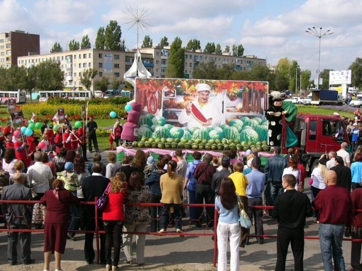    Актер Сергей Рубеко на Камышинском арбузном фестивале