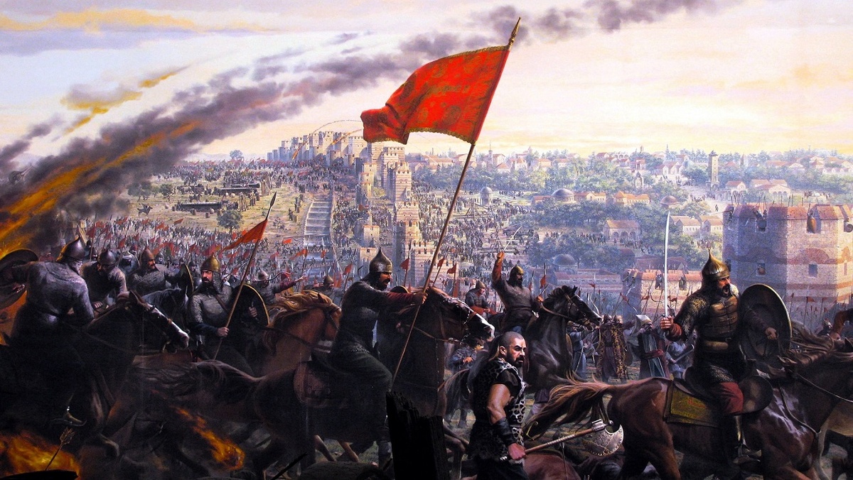 Захват Константинополя османами в 1453 году.