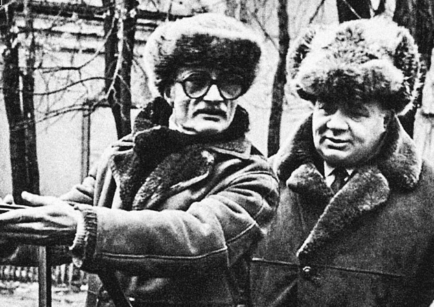 Евгений Леонов и Георгий Данелия