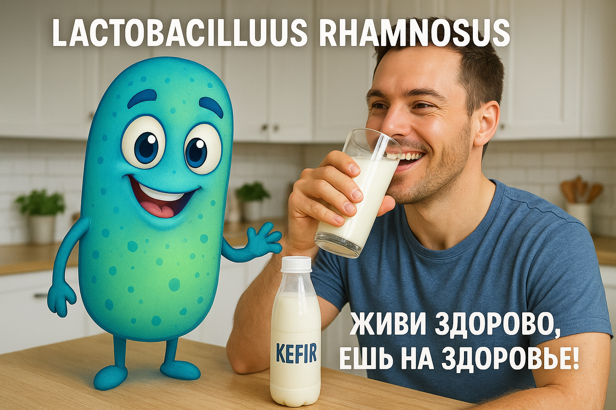 Lactobacillus rhamnosus - контролируй аппетит и не страдай.