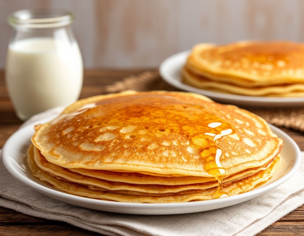 Тонкие блины на молоке