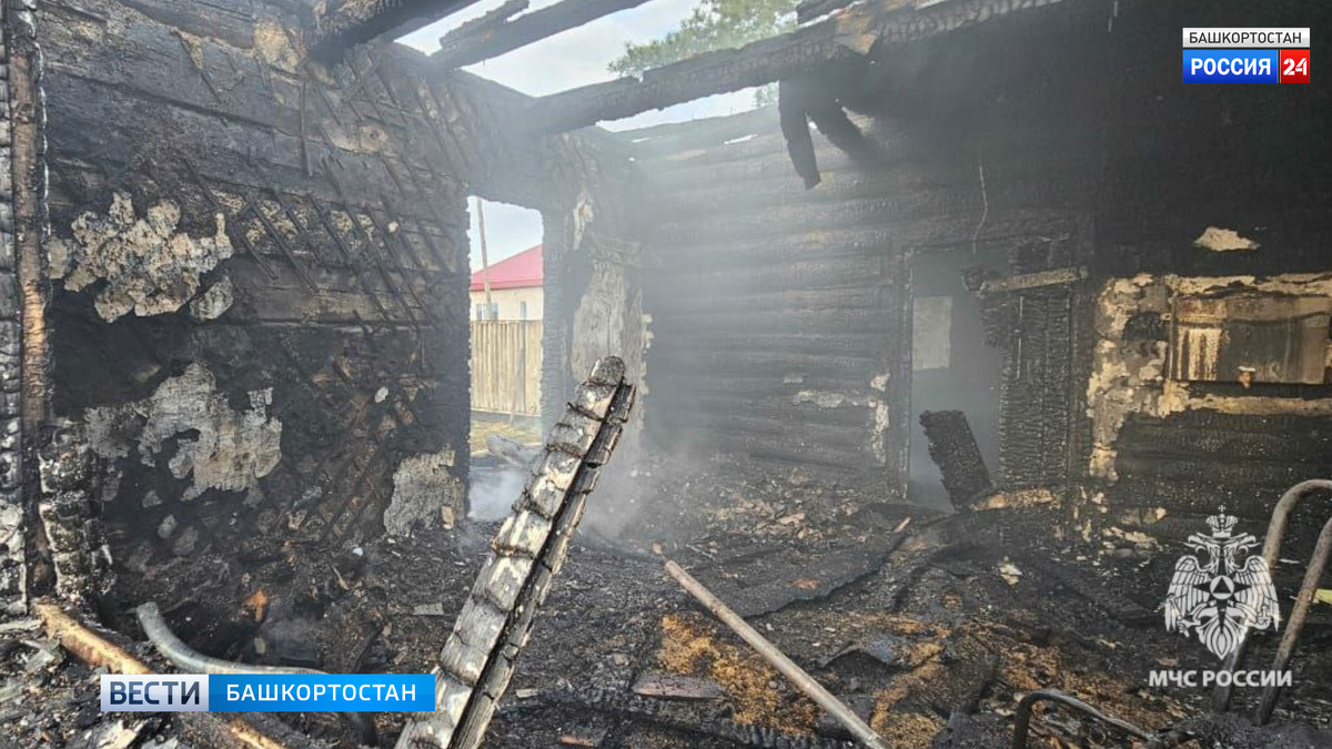    В Башкортостане в селе Зирган в огне погиб 62-летний мужчина