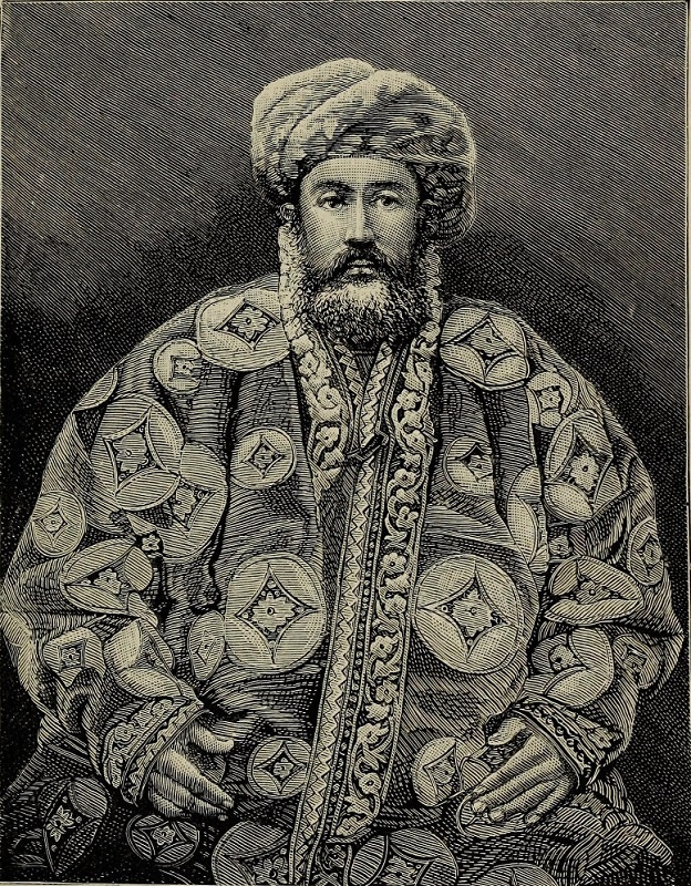 рисунок эмира Бухары Сейд Мухаффар ад-Дина. 