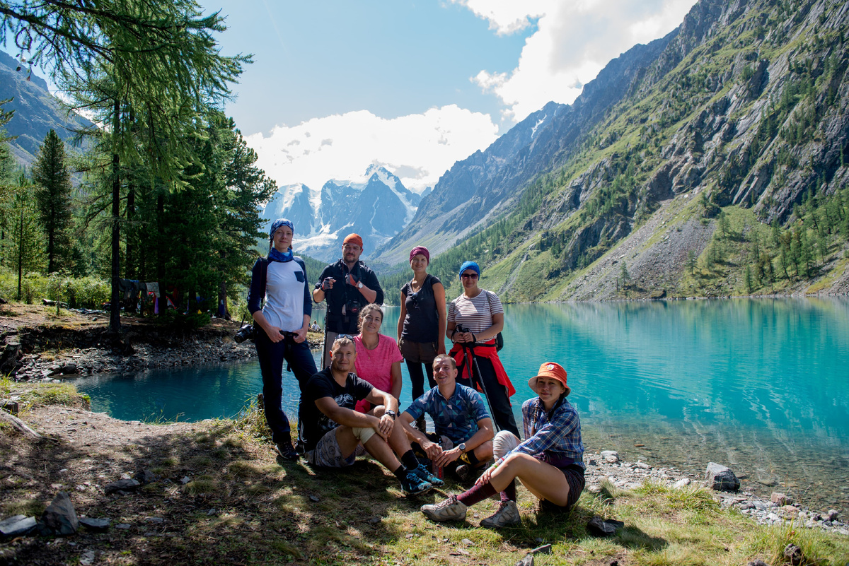 Группа на Шавлинских озерах