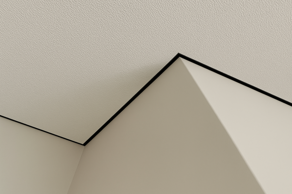 Тканевые натяжные потолки с теневым примыканием