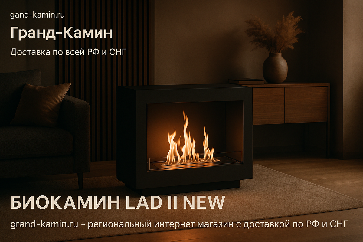    Преобразите свой дом с биокамином Lad II New: уют и стиль без лишних хлопот Kamin