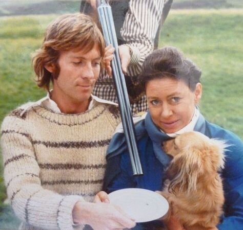 Принцесса Маргарет и Родди Луэллин на природе