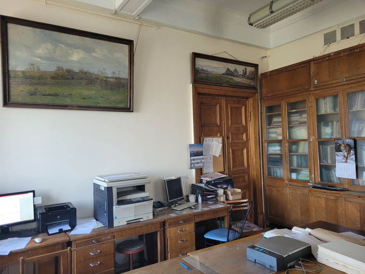 Исторические интерьеры кафедры в "высотке" МГУ. Фото: кафедра геоморфологии и палеогеографии географического факультета МГУ