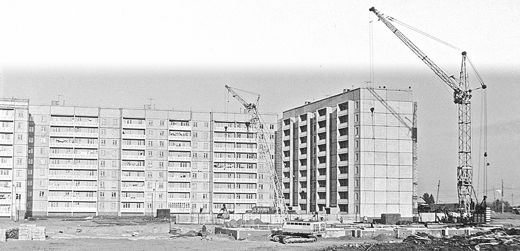 Строительство района брежневок в Петрозаводске, 1980-е