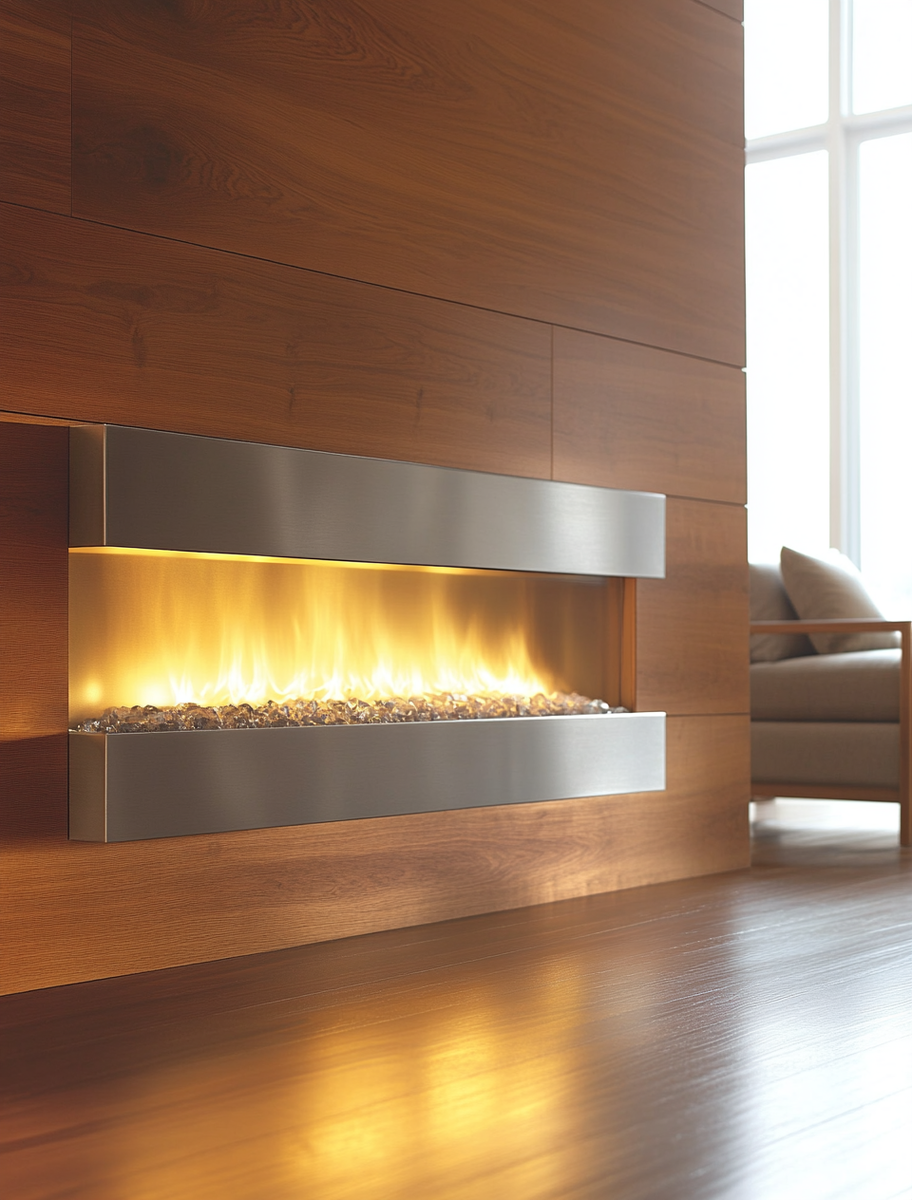    Электрический камин Martin с Danville Chrome: создайте уют и стиль в вашем доме с минимальными затратами и максимумом удобства Kamin