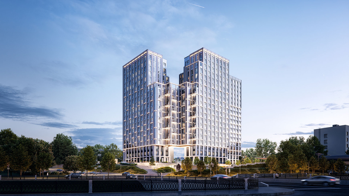    Вид с набережной на «EVOPARK Сокольники»