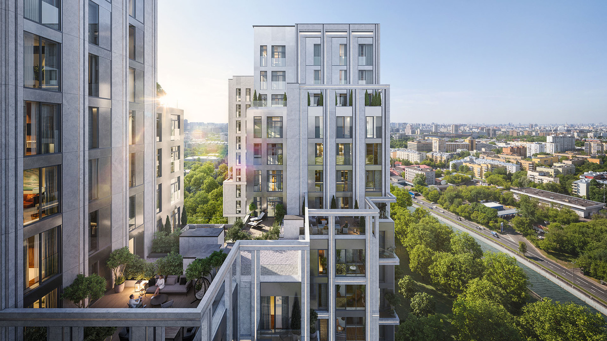    Вид на террасы «EVOPARK Сокольники»