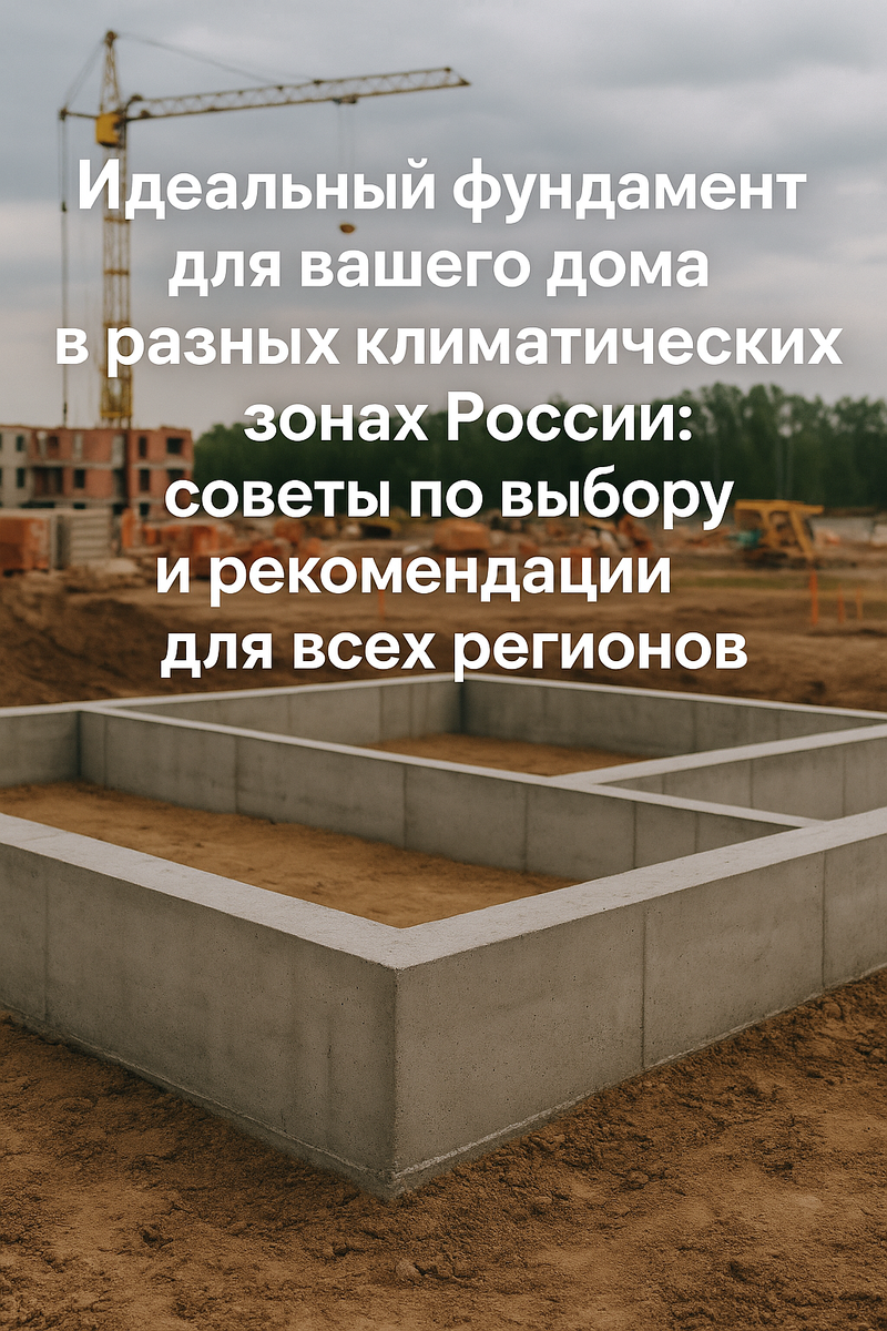 Как выбрать идеальный фундамент для дома в зависимости от климатической зоны России: советы и решения для каждого региона