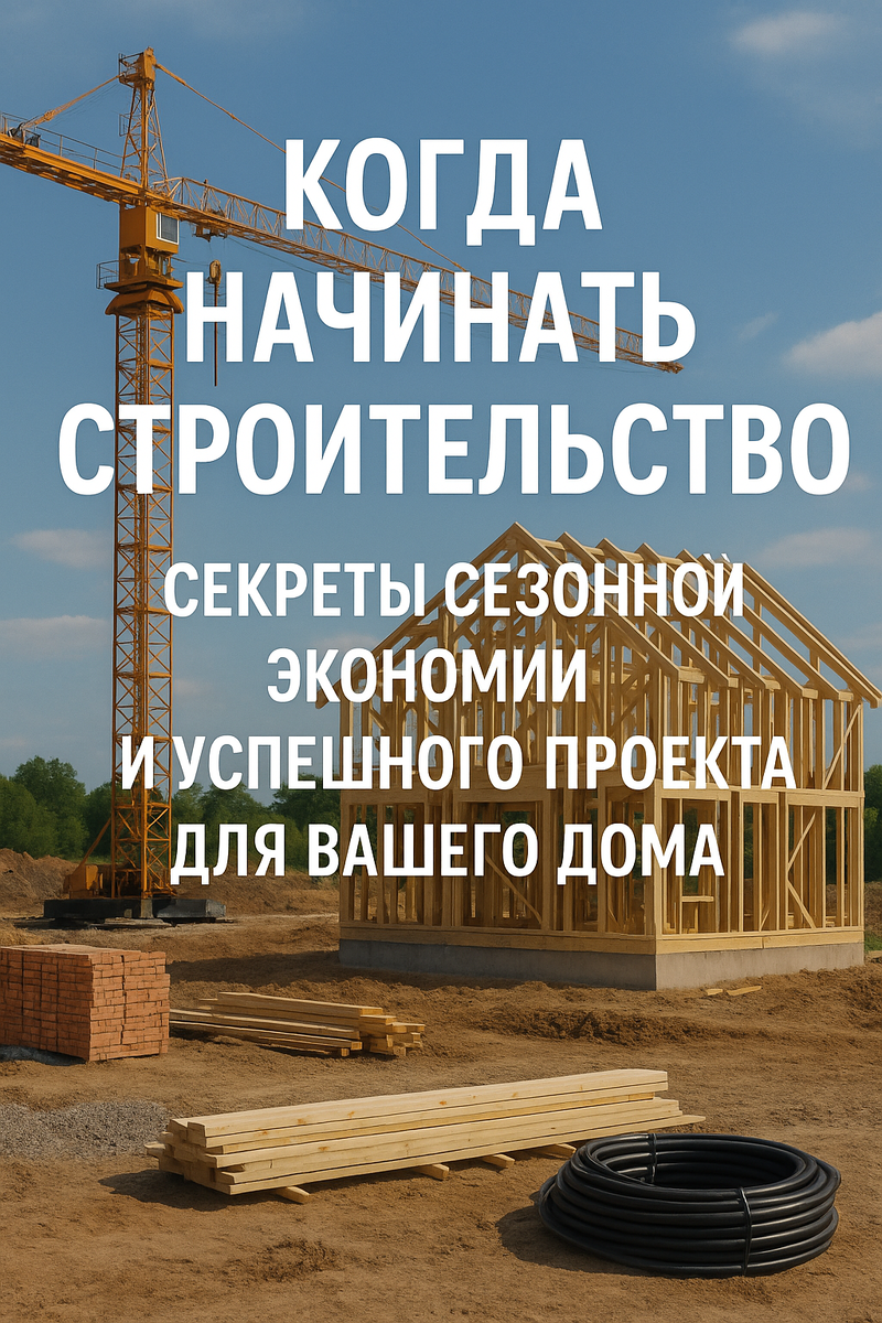 Когда начинать строительство: сезонные советы для экономии и успешного проекта
