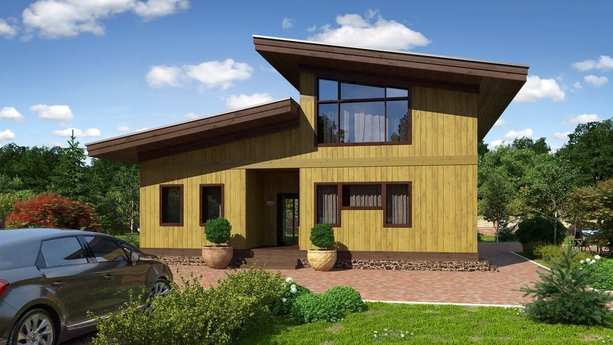 Обзор деревянного дома по проекту "Алхелиум" компании 