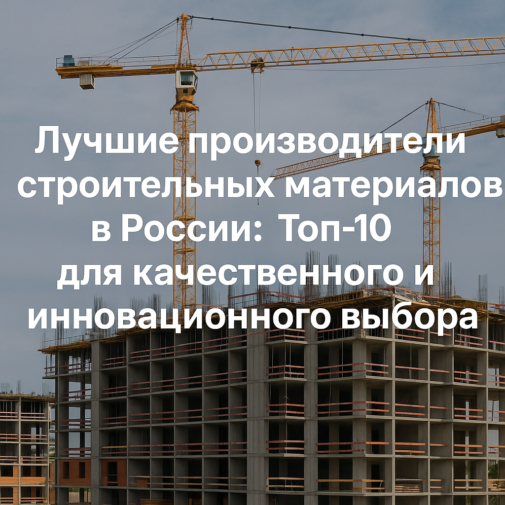 Топ 10 лучших производителей строительных материалов в России: качество, инновации и доверие к местным брендам