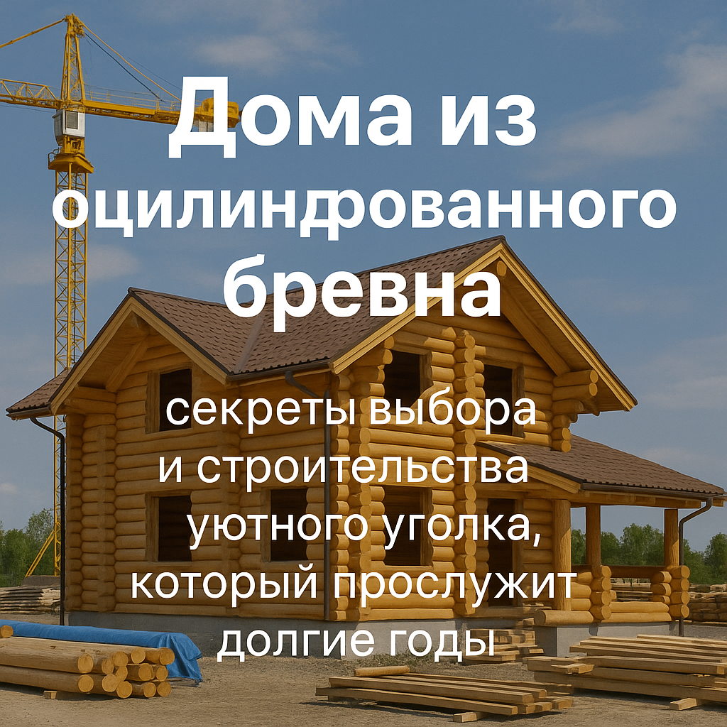 Дома из оцилиндрованного бревна: как выбрать, построить и сохранить уютный уголок на долгие годы