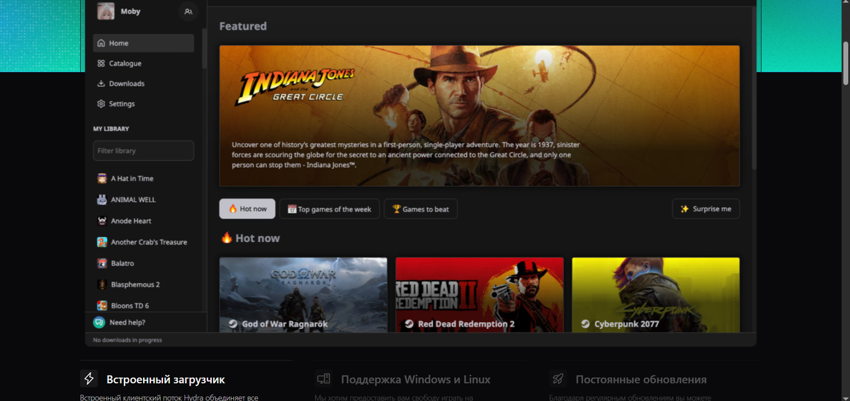 Hydra обложка с сайта