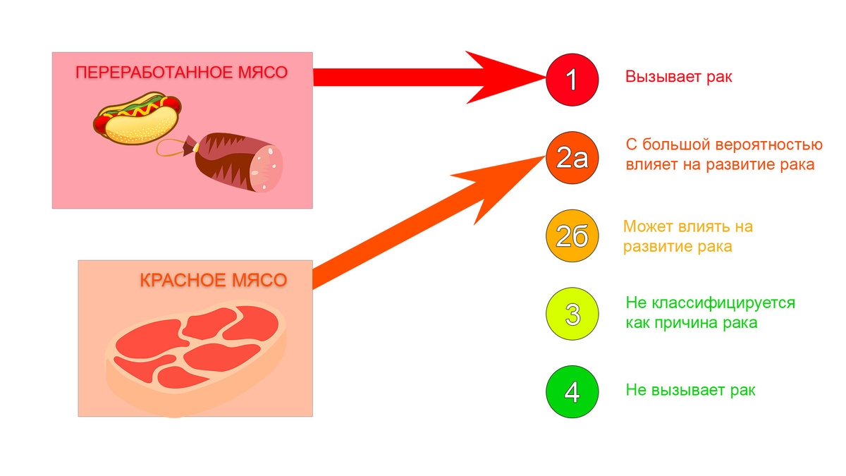 Международное агентство по изучению рака предложило относить говядину к канцерогенным продуктам 2а группы.