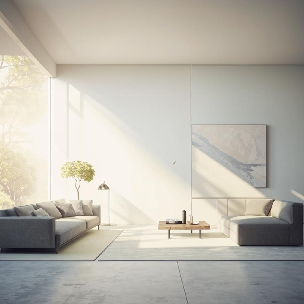 концептуальное изображение, символизирующее минималистичный образ жизни, свободу и финансовую независимость.