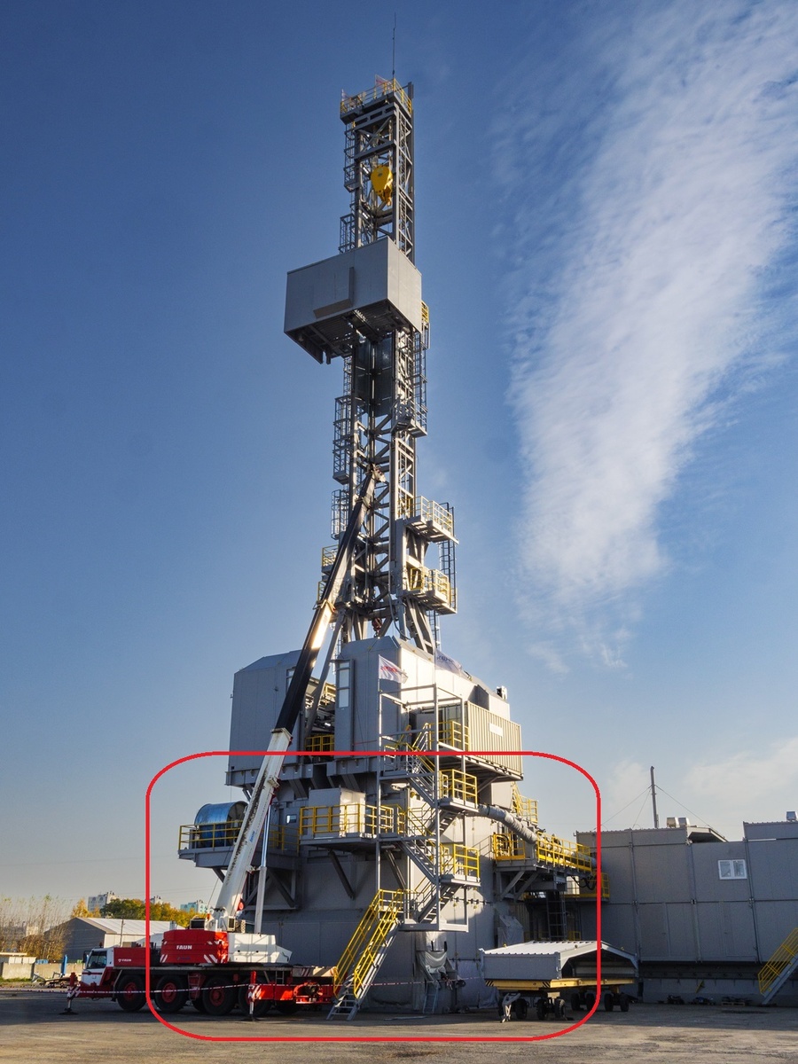 Красной рамкой выделено основание ВЛБ