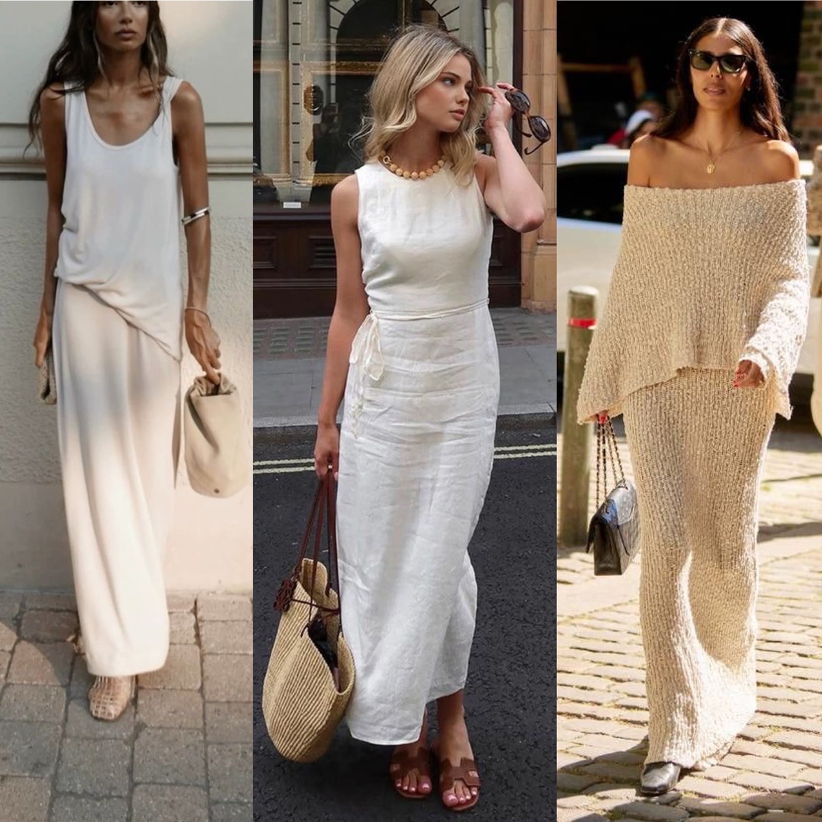 Примеры комплектов в натуральном стиле (Фото @ Pinterest.ru)