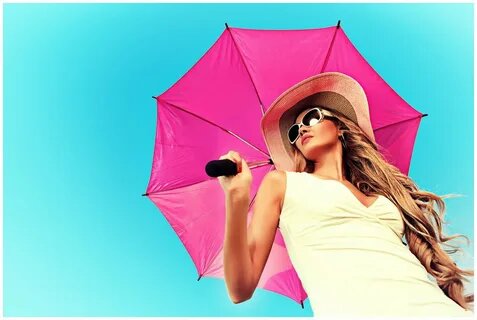 Наслаждайтесь солнцем безопасно! Шляпа, зонт и очки - незаменимые спутники в солнечную погоду.