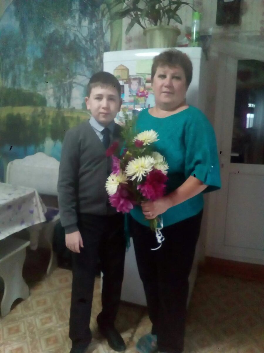 Мой сын Максим и я.