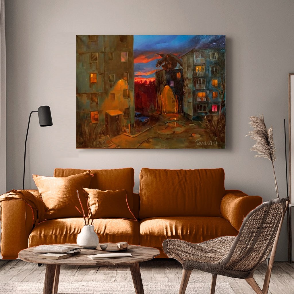 Дорога домой холст масло 50х70 