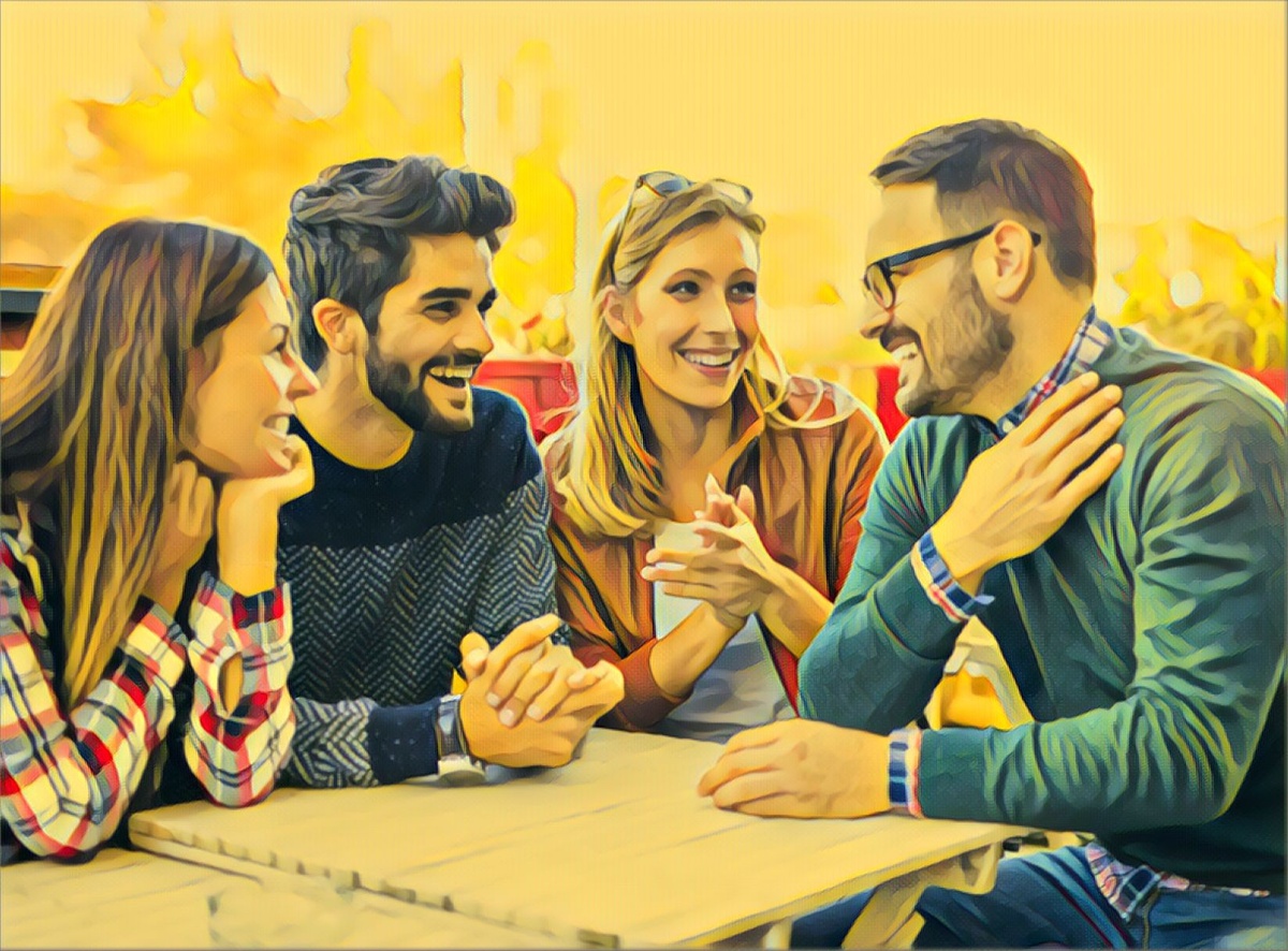 Антон очень общительный