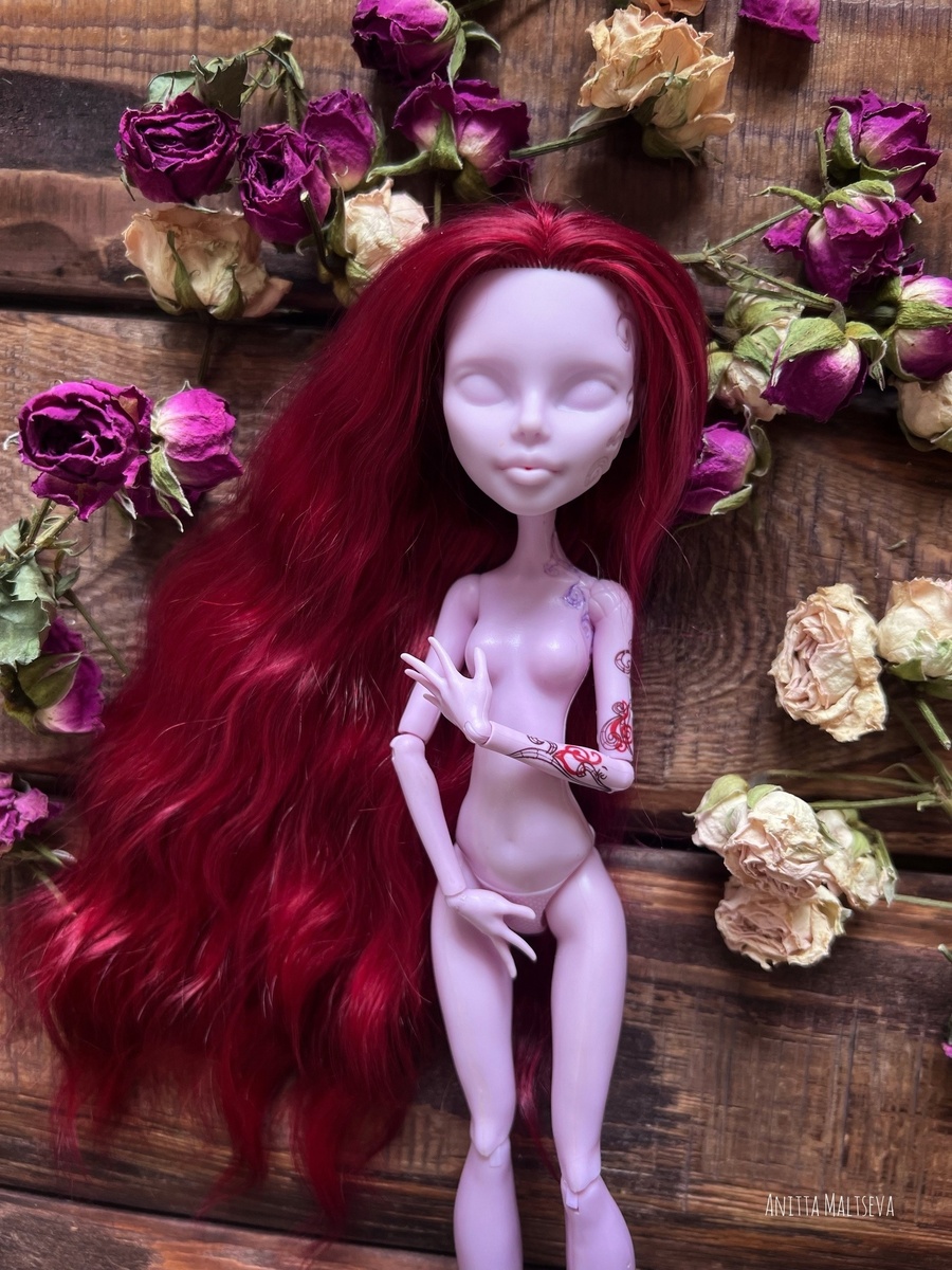 Новые волосы куклы