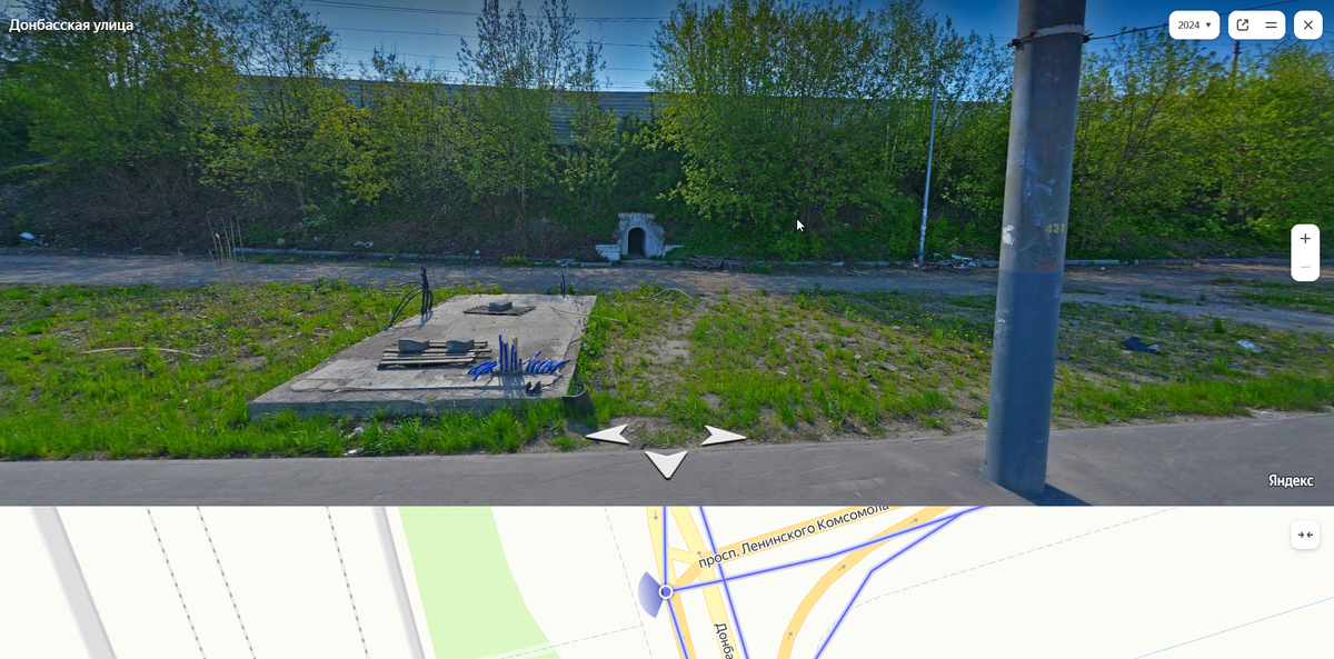 Коллектор-переход на панораме