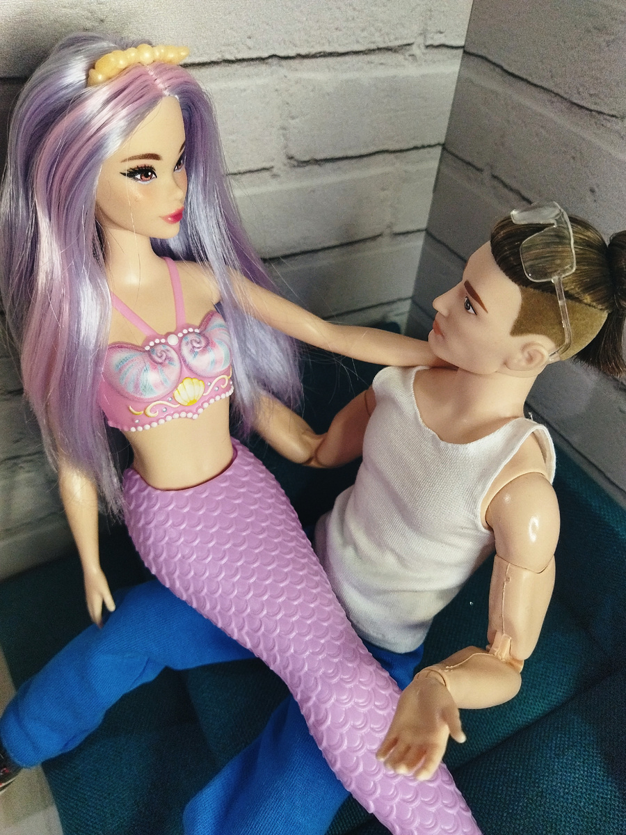 Барби русалочка Одиль Dreamtopia и Кен BMR1959 Европеец (Лука)