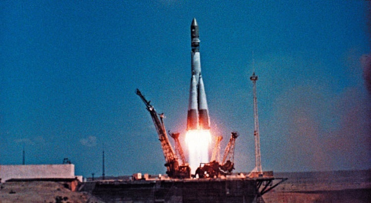 Запуск первого человека в космос 12 апреля 1961 года