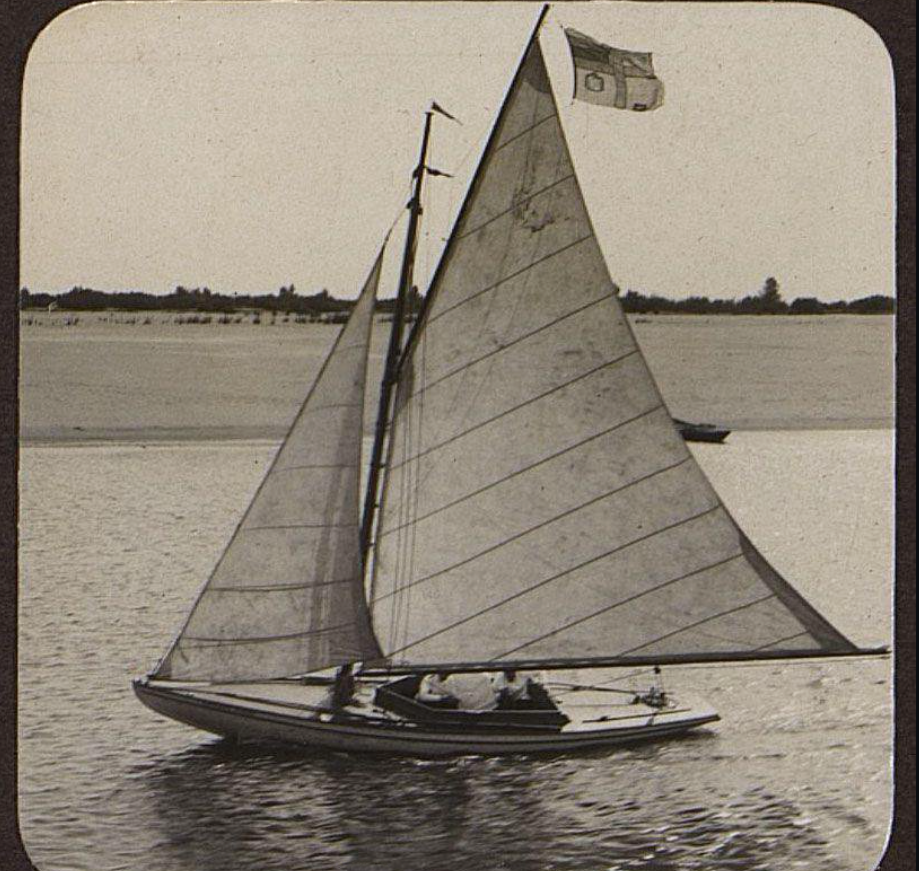 Парусная яхта. Виноградов З. З. Российская империя, Поволжье, 1910-1913 гг.