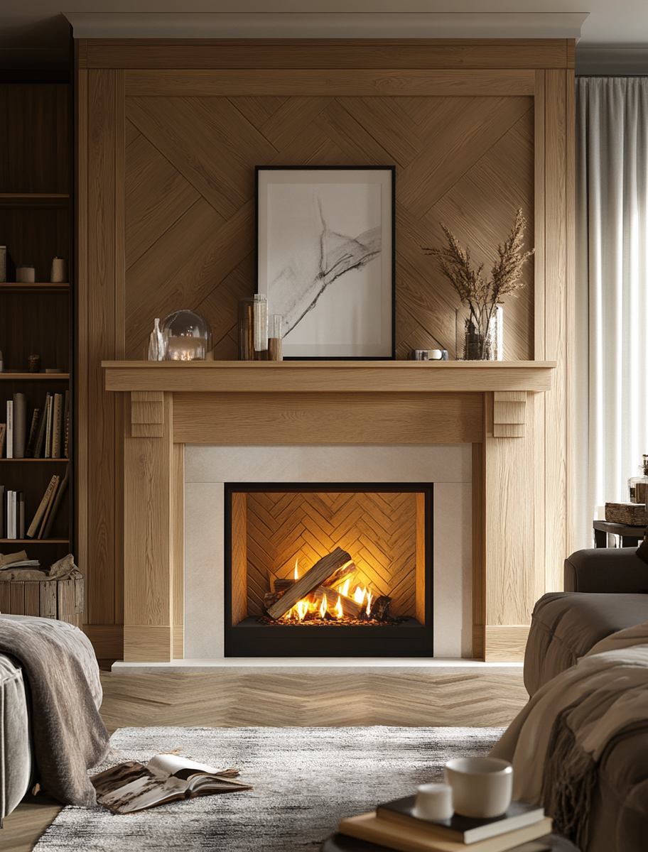    Создайте атмосферу уюта с электрическим камином Martin в белом дубе с патиной: идеальный выбор для вашего дома Kamin