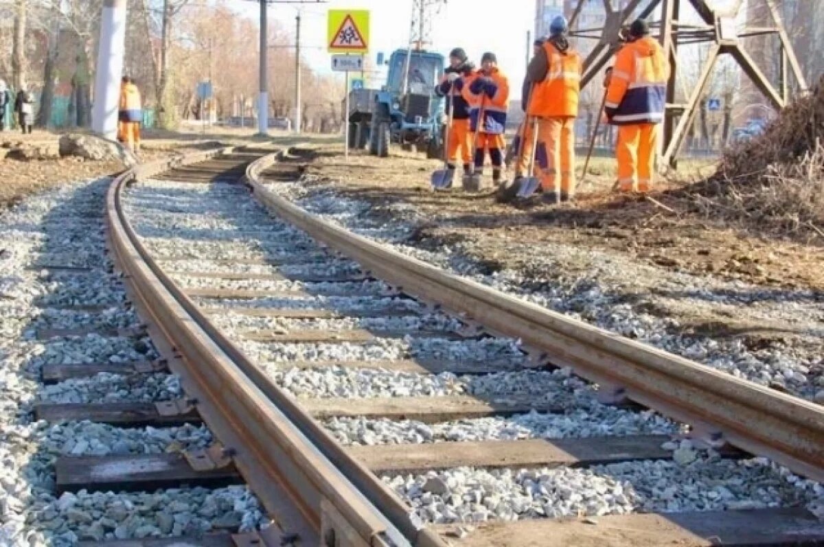    В Омске обновят рельсы на трамвайном кольце в районе 3-го Разъезда